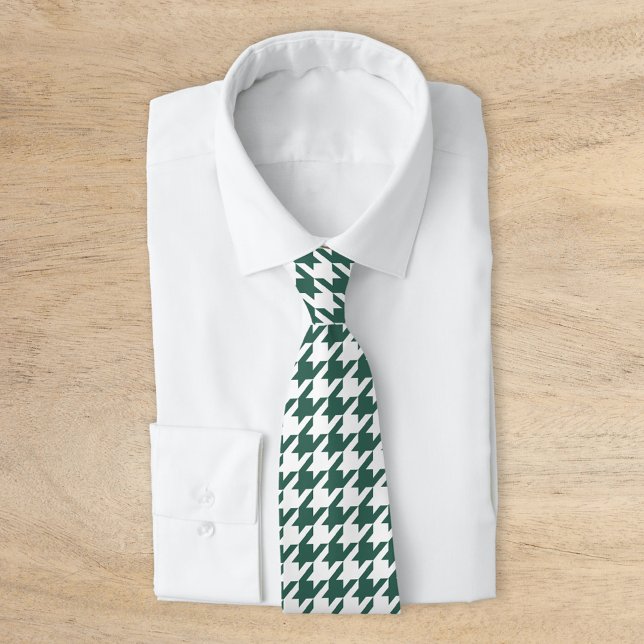 Corbata Houndstoth Green y White (Subido por el creador)