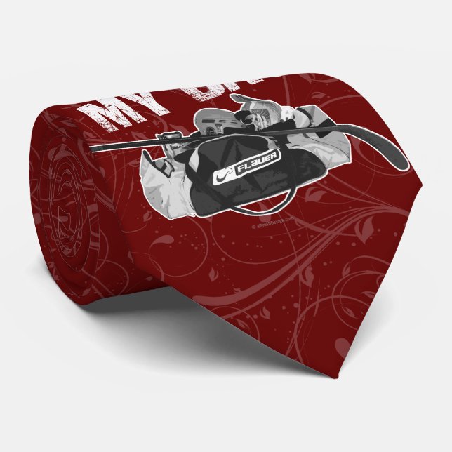 Corbata Huele mi bolsa (Stench de hockey) (Enrollado)