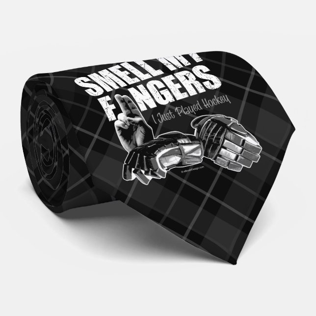 Corbata Huele mi dedo (hockey) (Enrollado)