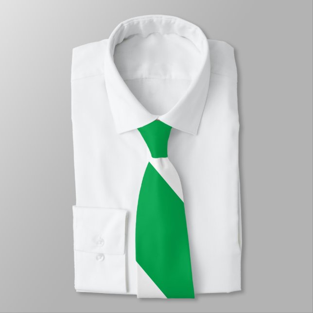 Corbata Huelga universitaria verde y blanca (Atado)