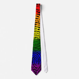 Corbata Huella dactilar de LGBT
