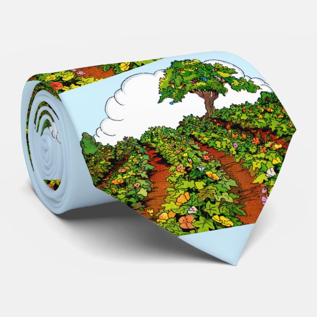 Corbata huella de jardín (Enrollado)