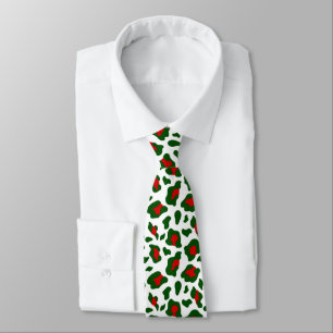 Corbata huella de leopardo de los navidades feos