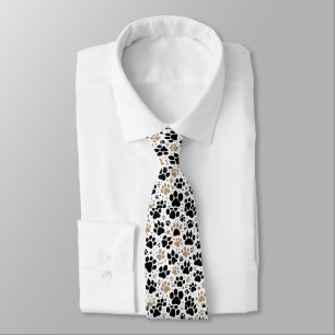 Corbata Huella Única de Pata de Perro 