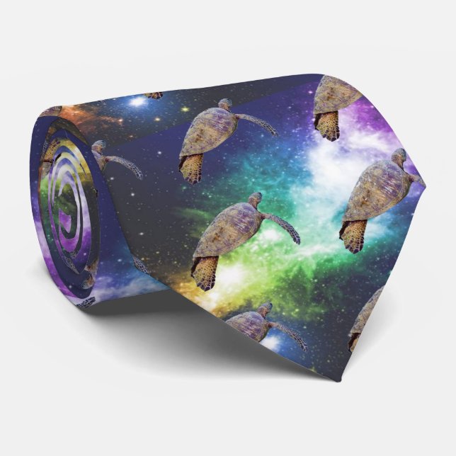 Corbata Huellas de tortugas marinas (Enrollado)