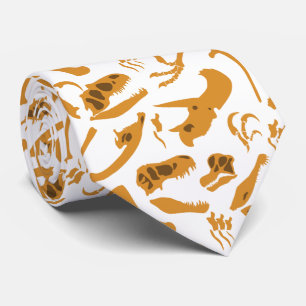 Corbata Huesos de dinosaurio