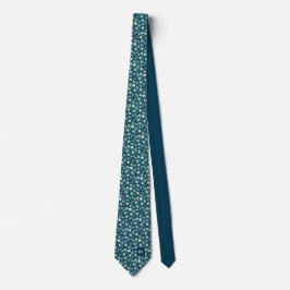 Corbata Huevo de Pascua Floral Azul