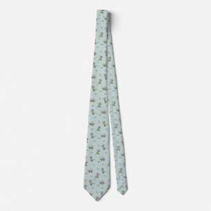 Corbata Huevo de pato floral