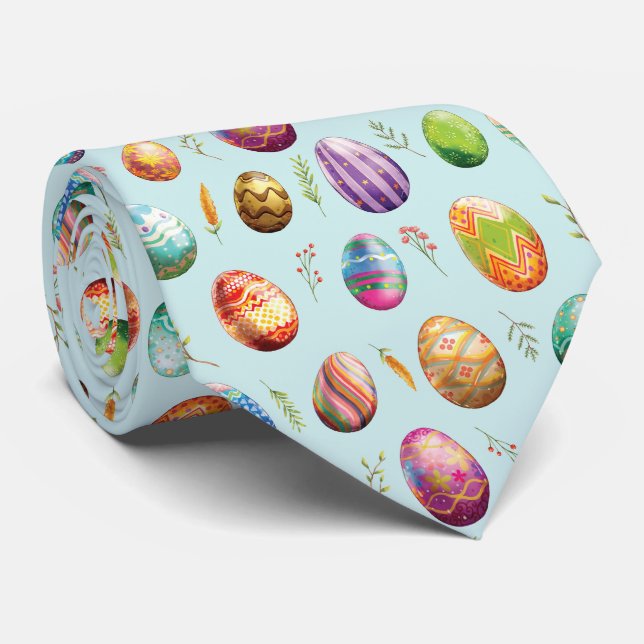 Corbata Huevos de Pascua (Enrollado)