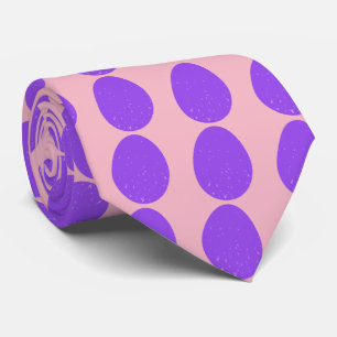 Corbata Huevos de Pascua morados