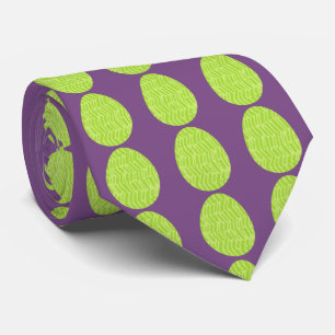 Corbata Huevos verdes de Pascua de Primavera Patterados