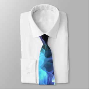 Corbata Humo iridiscente en negro