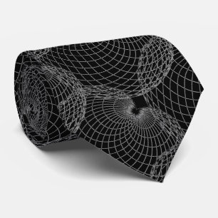 Corbata Humo negro 00000 y "Spider Web" gris plateado