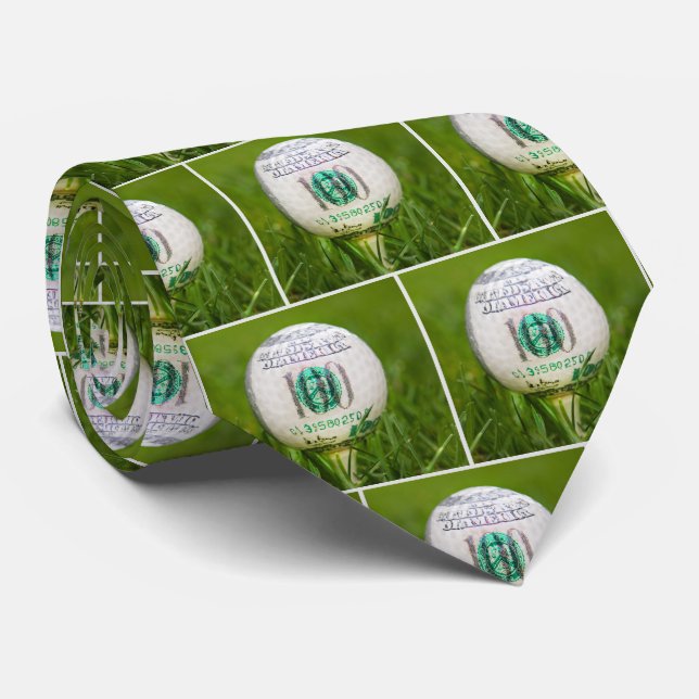 Corbata Hundred Dollar Golf Ball  (Enrollado)