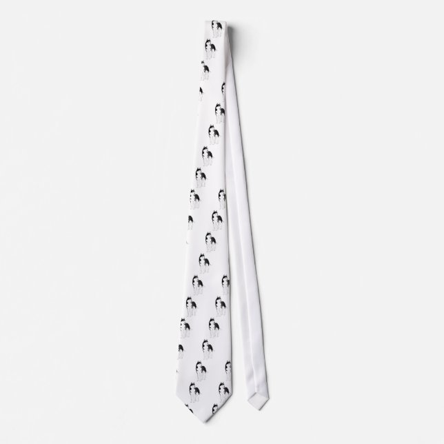 Corbata Husky siberiano. camisetas (Anverso)