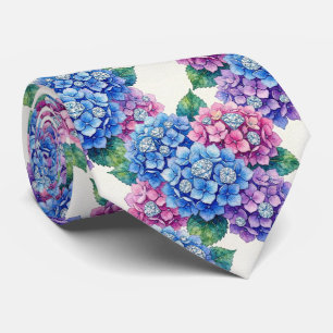 Corbata Hydrangeas & Diamonds Cuello para Boda y Eventos