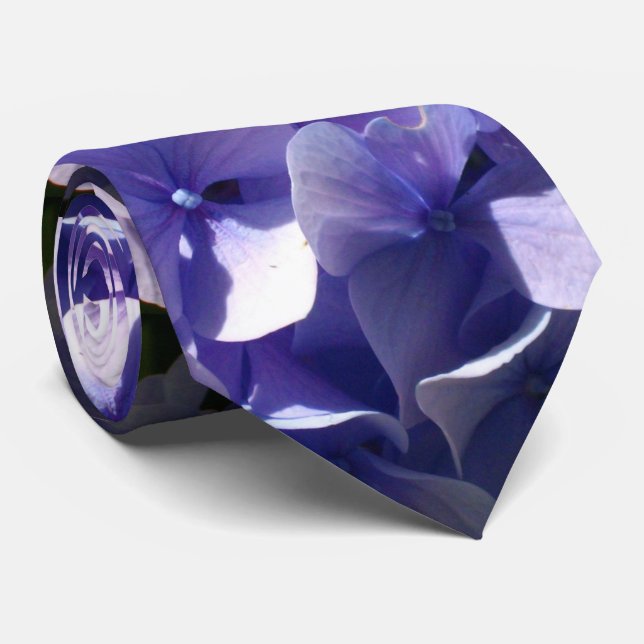 Corbata Hydrangeas púrpura (Enrollado)