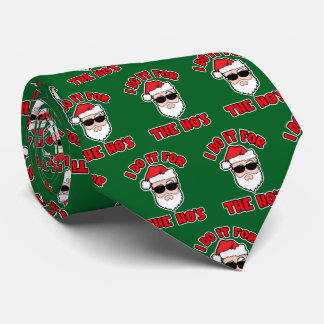 Corbata I DO IT FOR THE HO'S Santa Screwball Graphics