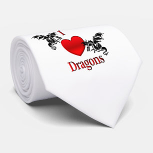 Corbata I Heart Dragons