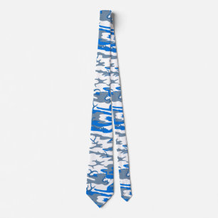 Corbata Ice Water Blue Camo