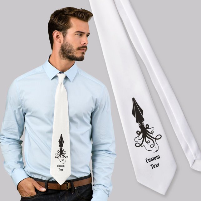 Corbata Ícono de calamar negro (Subido por el creador)