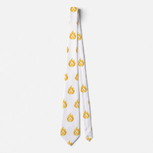 Corbata Icono de llama de fuego minimalista Gráfico estéti