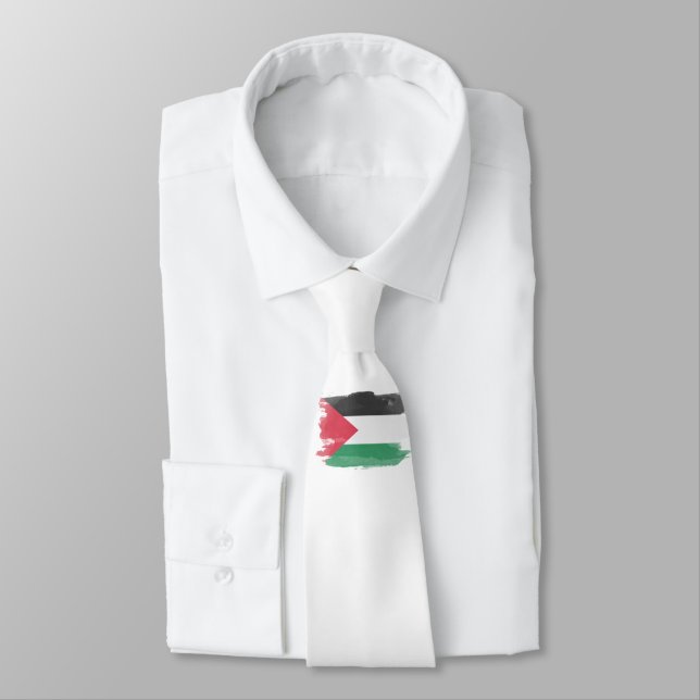 Corbata Icono de pincel de bandera de Palestina, bandera n (Atado)