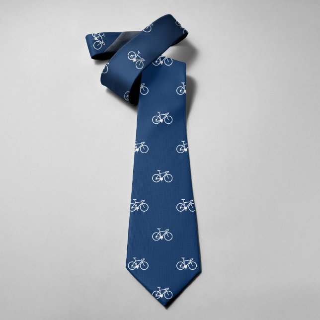 Corbata Iconos de Bicicleta Azul Marino (Subido por el creador)