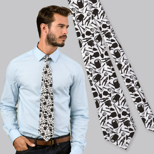 Corbata Iconos de jardinería en silueta