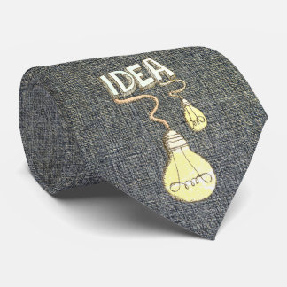 Corbata Idea de bombilla creativa vintage retro