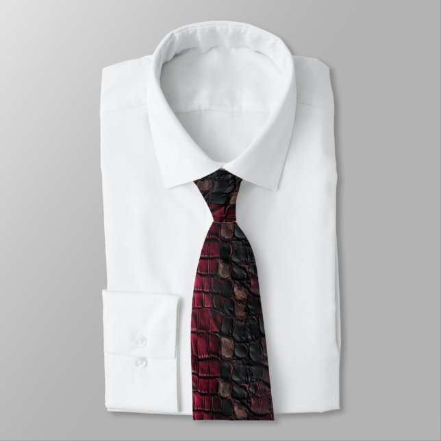 Corbata Ideas de regalos de boda con estampado de cocodril (Atado)