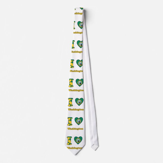 Corbata Ik houd van Washington (Anverso)