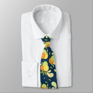 Corbata Ilustracion Citrus Splash