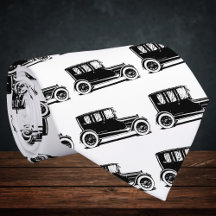 Ilustración de coche negro vintage