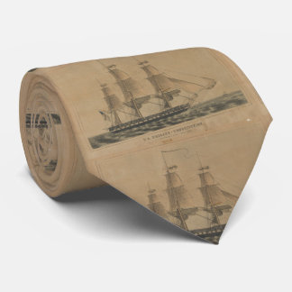 Corbata Ilustracion de la nave de la constitución de USS
