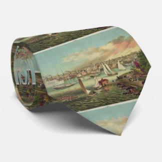 Corbata Ilustracion de Newport RI (1876)