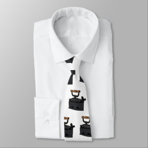 Corbata Ilustracion de personalizado de carbón vegetal