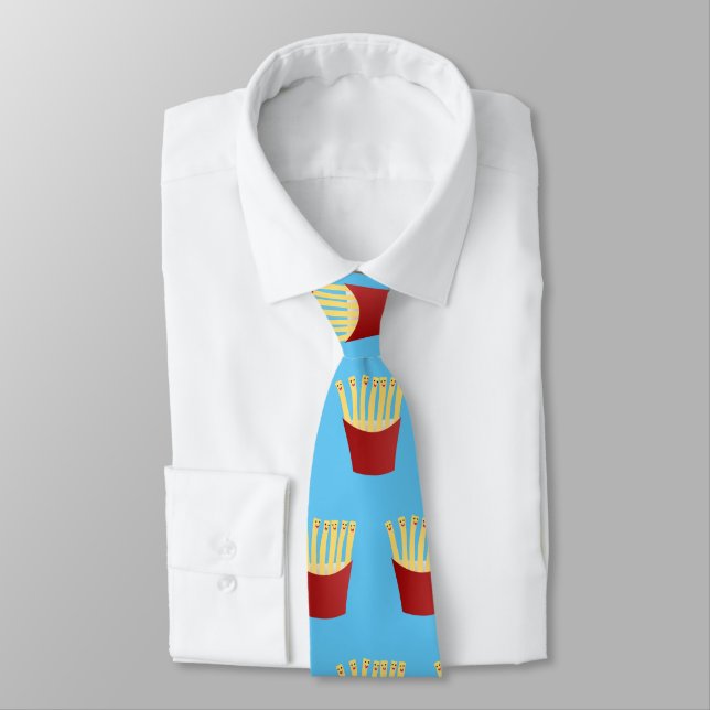 Corbata Ilustracion de personalizado de comida rápida de p (Atado)