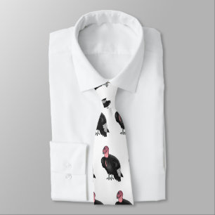 Corbata Ilustracion de personalizado de pájaro del cóndor