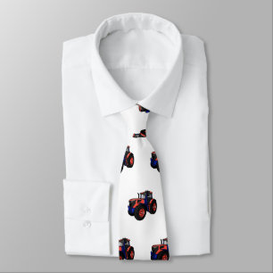 Corbata Ilustracion de personalizado de tractores