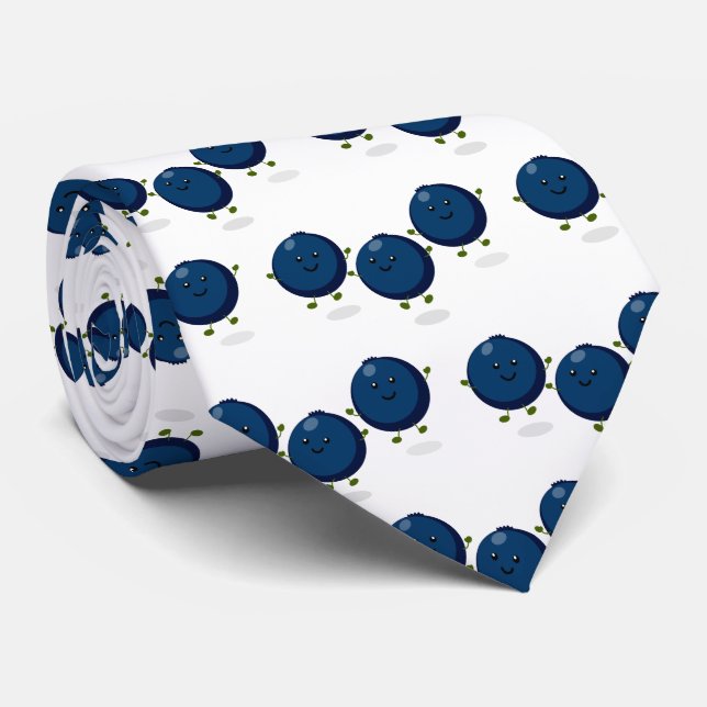 Corbata Ilustracion de personalizado morado de arándanos a (Enrollado)