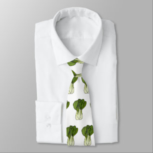 Corbata Ilustracion personalizado Bok choy