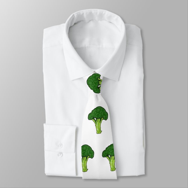 Corbata Ilustracion personalizado de Broccoli (Atado)