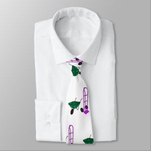 Corbata Ilustracion personalizado de carretillas y carrito