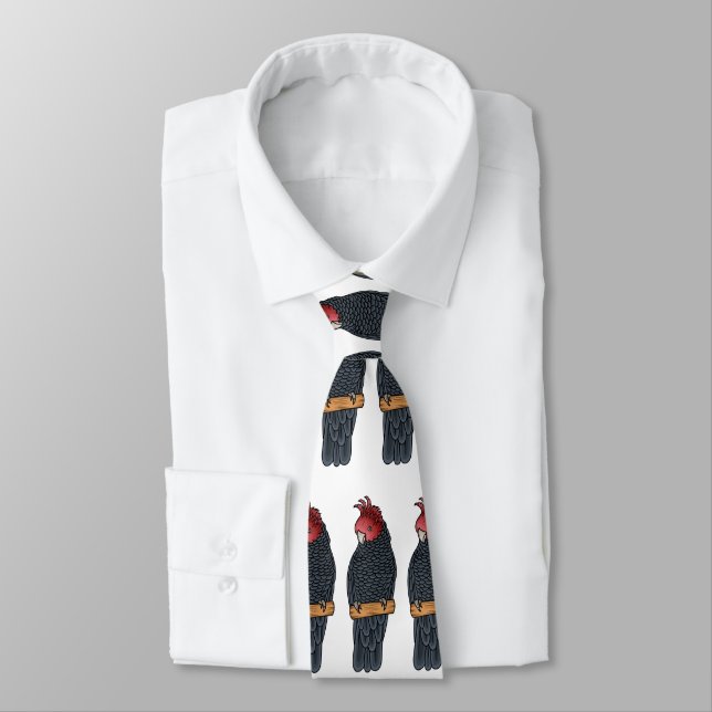 Corbata Ilustracion personalizado de gallos pandilleros (Atado)