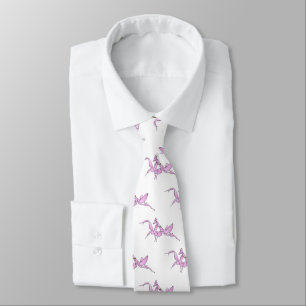 Corbata Ilustracion personalizado de mantis orquídea