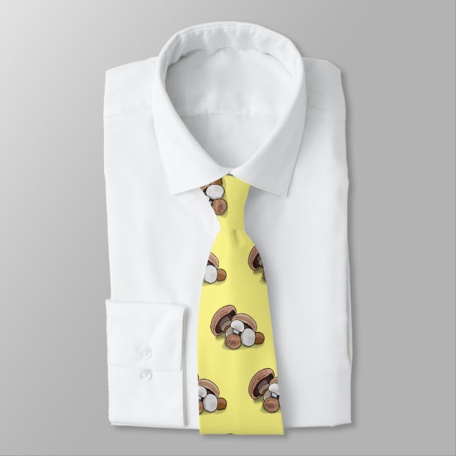 Corbata Ilustracion personalizado hongo (Atado)