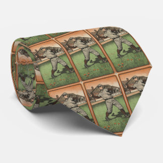 Corbata Ilustracion Vintage de Beisbol Outfield (1903)