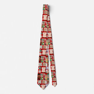Corbata Ilustraciones de Navidad Diversión Navideña Vintag