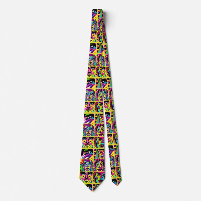 Corbata imágenes psicodélicas (Anverso)